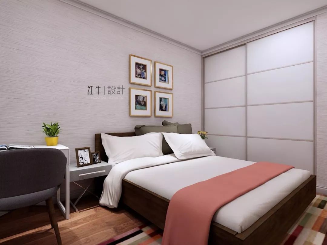 129㎡--保利国际社区户型解析06效果图欣赏_卧室